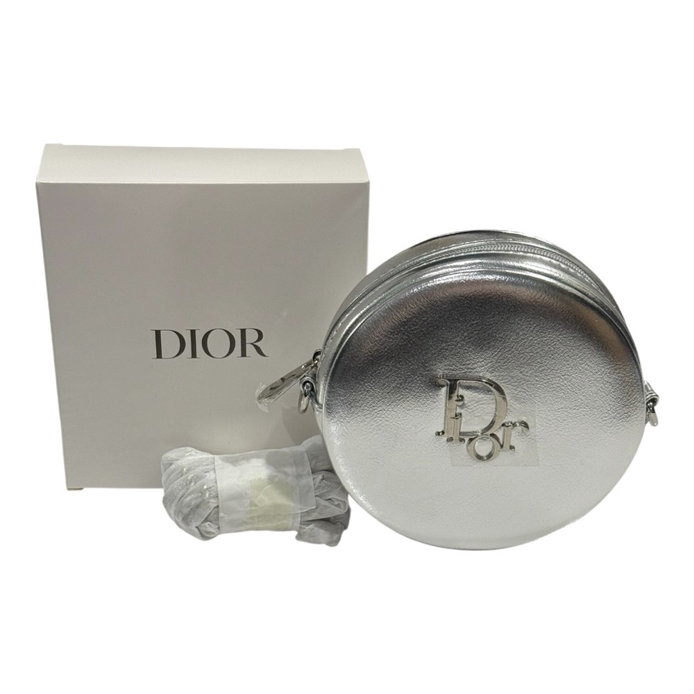 Authentic Dior Silver Round Bag